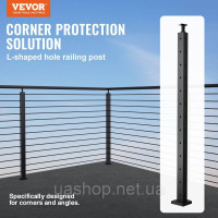 Vevor 315690 Поруччя 106,68 x 2,54 x 5,08 см L-подібний отвір кутовий стовпчик 1JZLGZHS1067CSWRBV0