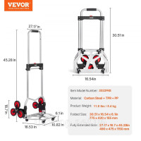 Vevor 314323 вантажівка сходи мішковоз вантажівка сходи 490x475x1150mm 118kg Vevor 314323 вантажівка сходи мішковоз вантажівка сходи 490x475x1150mm 118kg