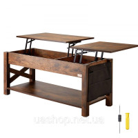 Vevor 314730 Журнальний столик Прямокутний столик для вітальні 120см Vevor 314730 Журнальний столик Прямокутний столик для вітальні 120см