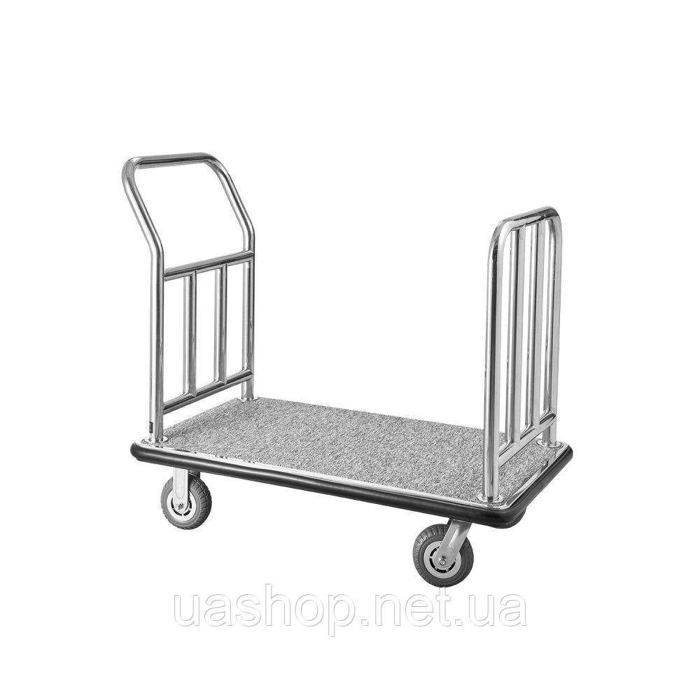 Vevor 314339 Багажний візок для готелю, платформа, 340 кг, візок для паркування, сервісний візок, 1080x640x980 мм