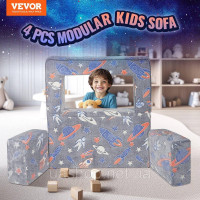 Vevor 314750 ігровий диван модульний диван ігрові меблі модульний дитячий диван сірий 100х100х20см Vevor 314750 ігровий диван модульний диван ігрові меблі модульний дитячий диван сірий 100х100х20см