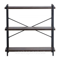 Vevor 314793 Rustic Книжкова шафа Стояча полиця Полиця для зберігання металева 3 рівні 90x30x91см Vevor 314793 Rustic Книжкова шафа Стояча полиця Полиця для зберігання металева 3 рівні 90x30x91см