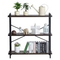 Vevor 314793 Rustic Книжкова шафа Стояча полиця Полиця для зберігання металева 3 рівні 90x30x91см Vevor 314793 Rustic Книжкова шафа Стояча полиця Полиця для зберігання металева 3 рівні 90x30x91см