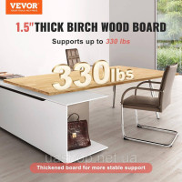 Vevor 314396 Настільна стільниця з масиву дерева 59 x 29,5 x 1,5 дюймів, прямокутна кленова деревина Vevor 314396 Настільна стільниця з масиву дерева 59 x 29,5 x 1,5 дюймів, прямокутна кленова деревина