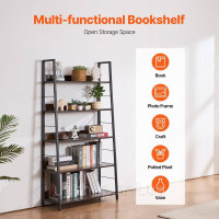 Vevor 314798 VEVO Rustic Bookcase Standing Shelf Storage Shelf 5 Levels Office Трапецієподібної форми Vevor 314798 VEVO Rustic Bookcase Standing Shelf Storage Shelf 5 Levels Office Трапецієподібної форми