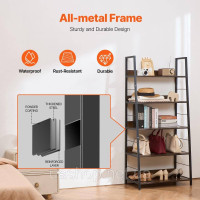 Vevor 314798 VEVO Rustic Bookcase Standing Shelf Storage Shelf 5 Levels Office Трапецієподібної форми Vevor 314798 VEVO Rustic Bookcase Standing Shelf Storage Shelf 5 Levels Office Трапецієподібної форми