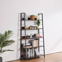 Vevor 314798 VEVO Rustic Bookcase Standing Shelf Storage Shelf 5 Levels Office Трапецієподібної форми Vevor 314798 VEVO Rustic Bookcase Standing Shelf Storage Shelf 5 Levels Office Трапецієподібної форми