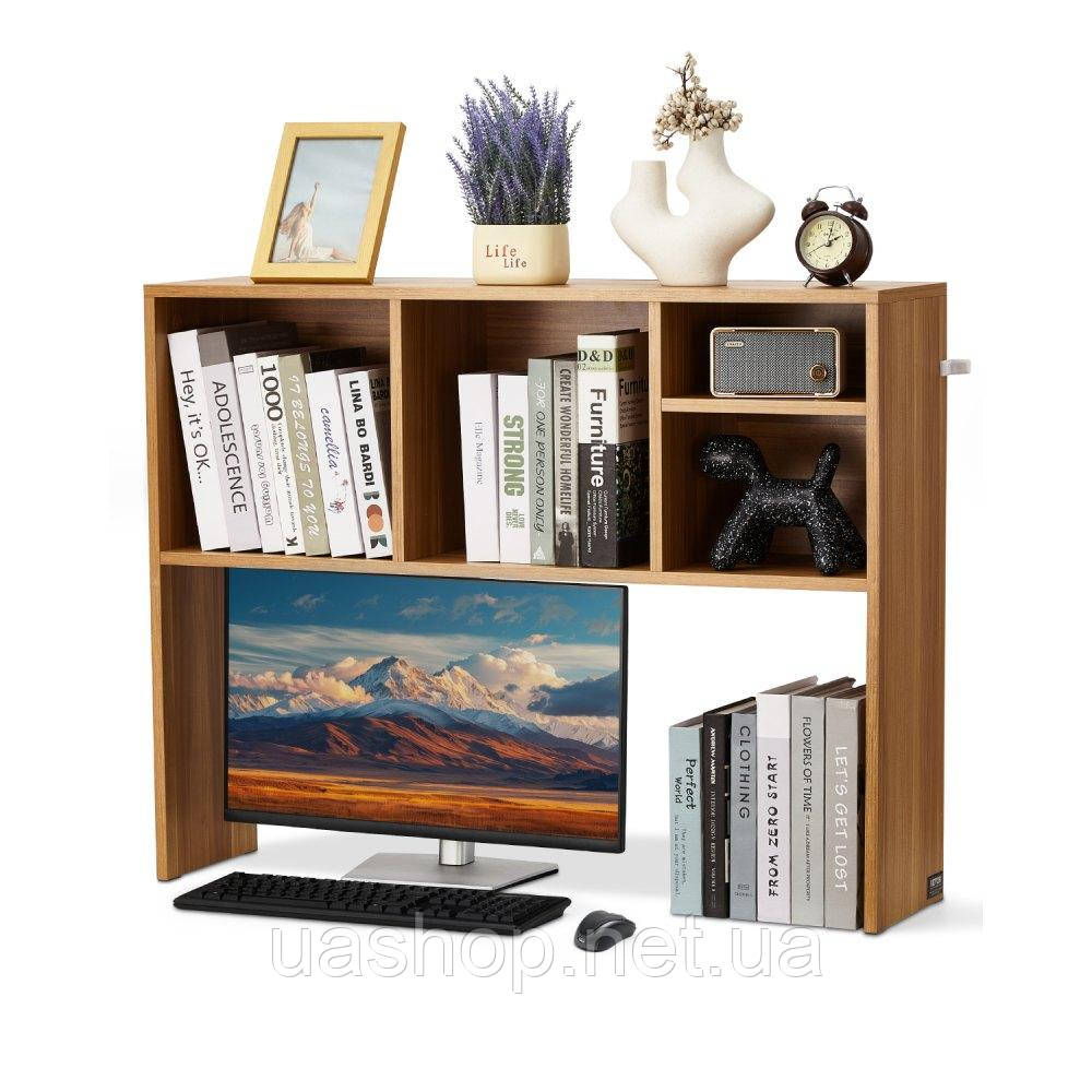 Vevor 314805 1-рівневий органайзер для книг (94 x 24 x 73 см) Настільні полиці Органайзер для столу Виготовлено з ДСП з нековзними