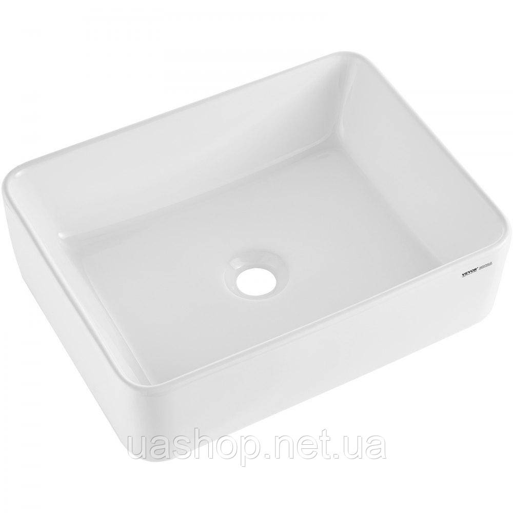 Vevor 315835 Керамічний умивальник Modern White 482x373x135 мм