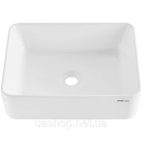 Vevor 315835 Керамічний умивальник Modern White 482x373x135 мм Vevor 315835 Керамічний умивальник Modern White 482x373x135 мм