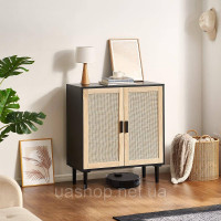 Vevor 314820 Шафа з ротанга Комод з ротанга, 1 предмет шафи для зберігання з 2 магнітними дверцятами, сервант, шафа-буфет з Vevor 314820 Шафа з ротанга Комод з ротанга, 1 предмет шафи для зберігання з 2 магнітними дверцятами, сервант, шафа-буфет з