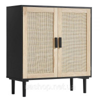 Vevor 314820 Шафа з ротанга Комод з ротанга, 1 предмет шафи для зберігання з 2 магнітними дверцятами, сервант, шафа-буфет з Vevor 314820 Шафа з ротанга Комод з ротанга, 1 предмет шафи для зберігання з 2 магнітними дверцятами, сервант, шафа-буфет з