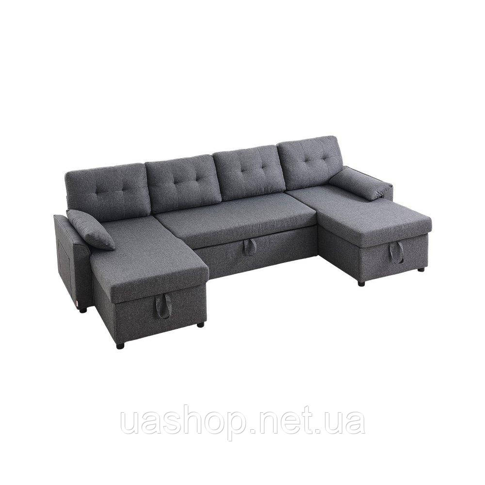 Vevor 314841 Розкладний диван U-подібної форми, 6-місний диван-ліжко, сірий диван-ліжко