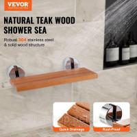 Vevor 315880 Складане сидіння для душу тик 20 Vevor 315880 Складане сидіння для душу тик 20