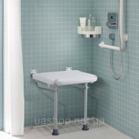 Vevor 315882 Складане сидіння для душу PE, 40,1 x 37,6 см у розкладеному вигляді, настінне відкидне сидіння для душу з Vevor 315882 Складане сидіння для душу PE, 40,1 x 37,6 см у розкладеному вигляді, настінне відкидне сидіння для душу з