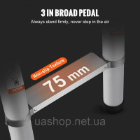 Vevor 315894 Телескопічна драбина 5,54 м Нековзна складна драбина 112x49x8,5 см Драбина з системою фіксації Багатоцільова драбина Vevor 315894 Телескопічна драбина 5,54 м Нековзна складна драбина 112x49x8,5 см Драбина з системою фіксації Багатоцільова драбина