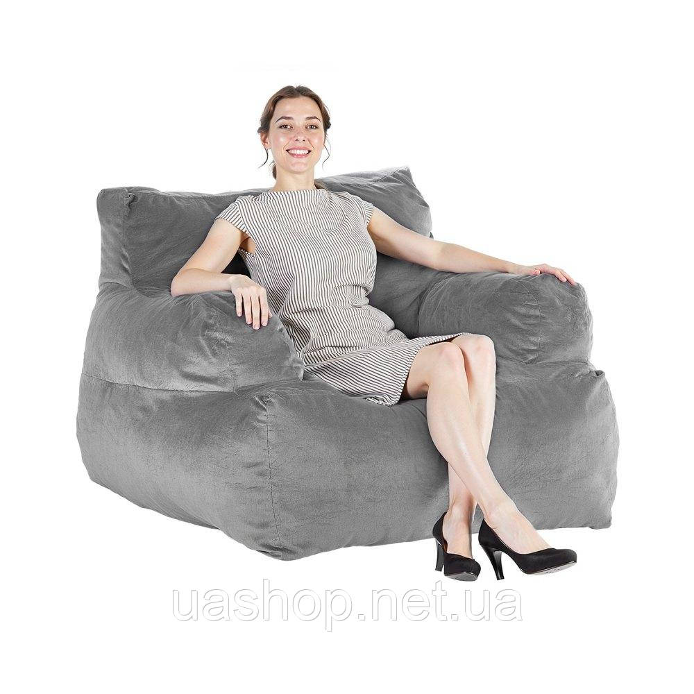 Vevor 314858 Bean Bag Seat Cushion Sofa Крісло з підлокітниками для дорослих Plush Grey