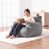 Vevor 314858 Bean Bag Seat Cushion Sofa Крісло з підлокітниками для дорослих Plush Grey Vevor 314858 Bean Bag Seat Cushion Sofa Крісло з підлокітниками для дорослих Plush Grey