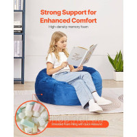 Vevor 314859 Bean Bag Seat Cushion Bean Bag Gamer Cushion Крісло Синій 89x89x56cm Removable Vevor 314859 Bean Bag Seat Cushion Bean Bag Gamer Cushion Крісло Синій 89x89x56cm Removable