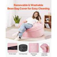 Vevor 314860 Bean Bag Seat Cushion Bean Bag Gamer Cushion Крісло Рожевий 89x89x56cm Removable Vevor 314860 Bean Bag Seat Cushion Bean Bag Gamer Cushion Крісло Рожевий 89x89x56cm Removable