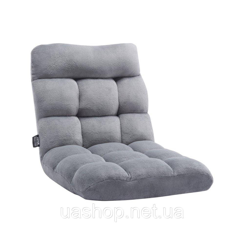 Vevor 314862 Розкладний стілець зі спинкою 14 ступенів Floor Cushion Floor Chair