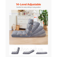Vevor 314862 Розкладний стілець зі спинкою 14 ступенів Floor Cushion Floor Chair Vevor 314862 Розкладний стілець зі спинкою 14 ступенів Floor Cushion Floor Chair