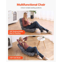 Vevor 314862 Розкладний стілець зі спинкою 14 ступенів Floor Cushion Floor Chair Vevor 314862 Розкладний стілець зі спинкою 14 ступенів Floor Cushion Floor Chair