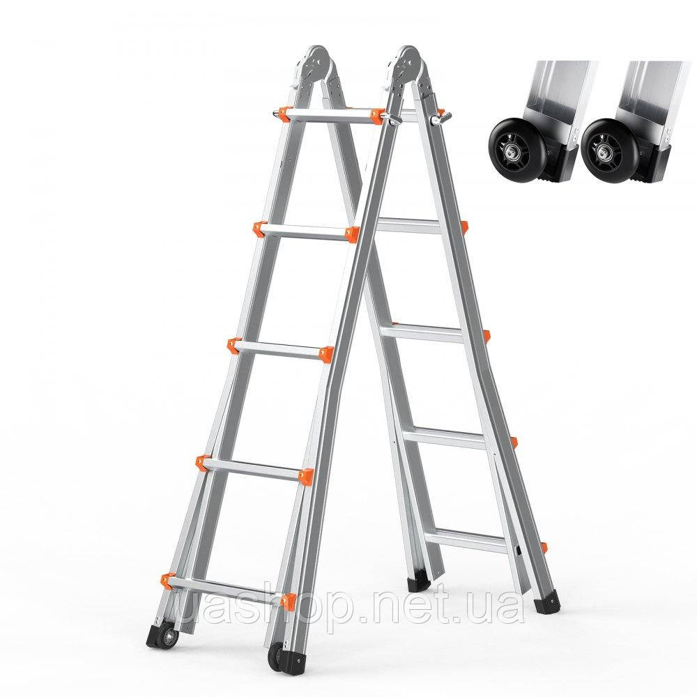Vevor 315895 Телескопічна драбина A-Frame 19 FT Multifunction для домашніх робіт