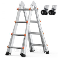 Vevor 315896 Телескопічна драбина A-Frame 15 FT Multifunction для домашньої роботи