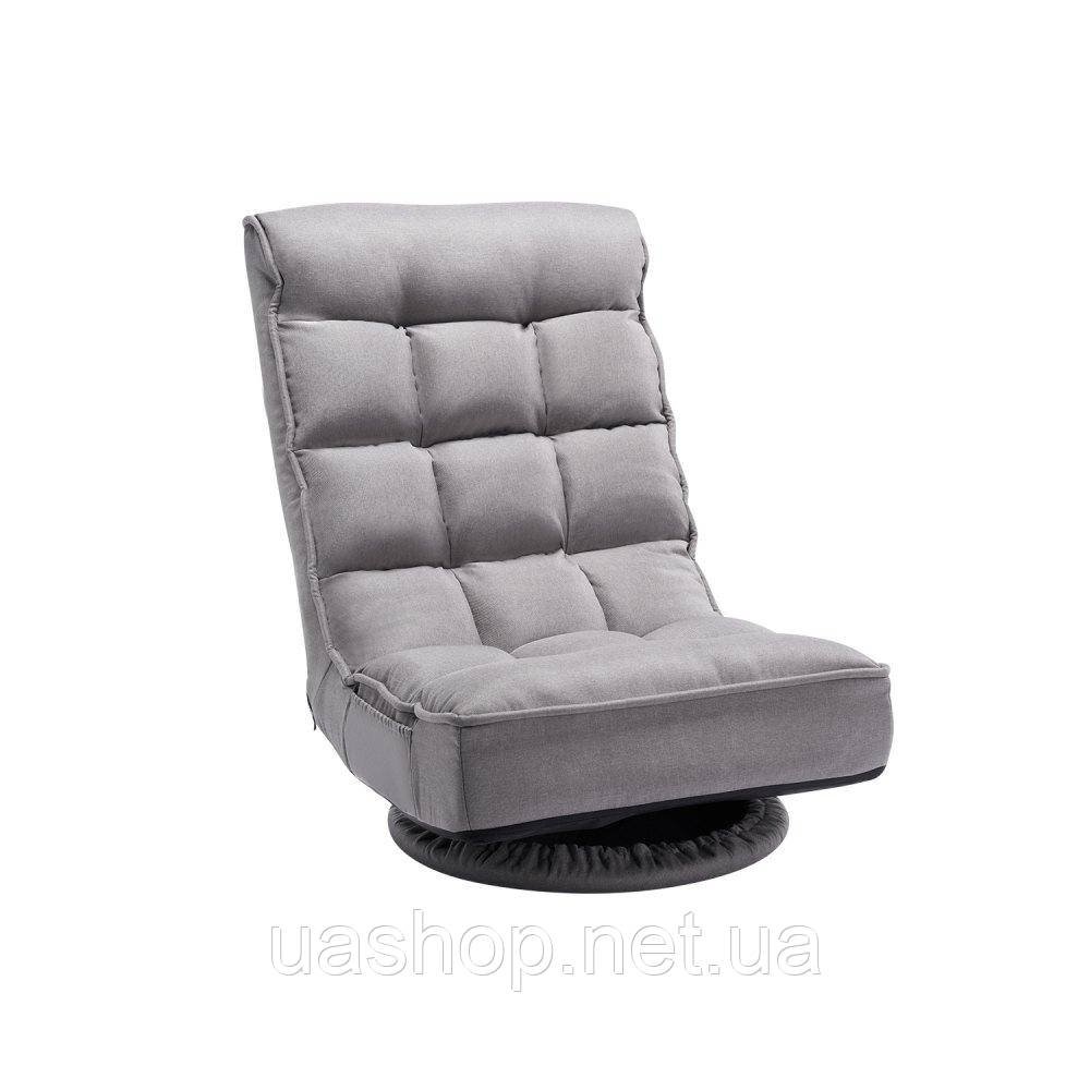 Vevor 314864 Ігрове крісло, поворотне на 360° крісло з 4 регульованими положеннями, складна спинка та поперекова підтримка,