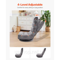 Vevor 314864 Ігрове крісло, поворотне на 360° крісло з 4 регульованими положеннями, складна спинка та поперекова підтримка, Vevor 314864 Ігрове крісло, поворотне на 360° крісло з 4 регульованими положеннями, складна спинка та поперекова підтримка,
