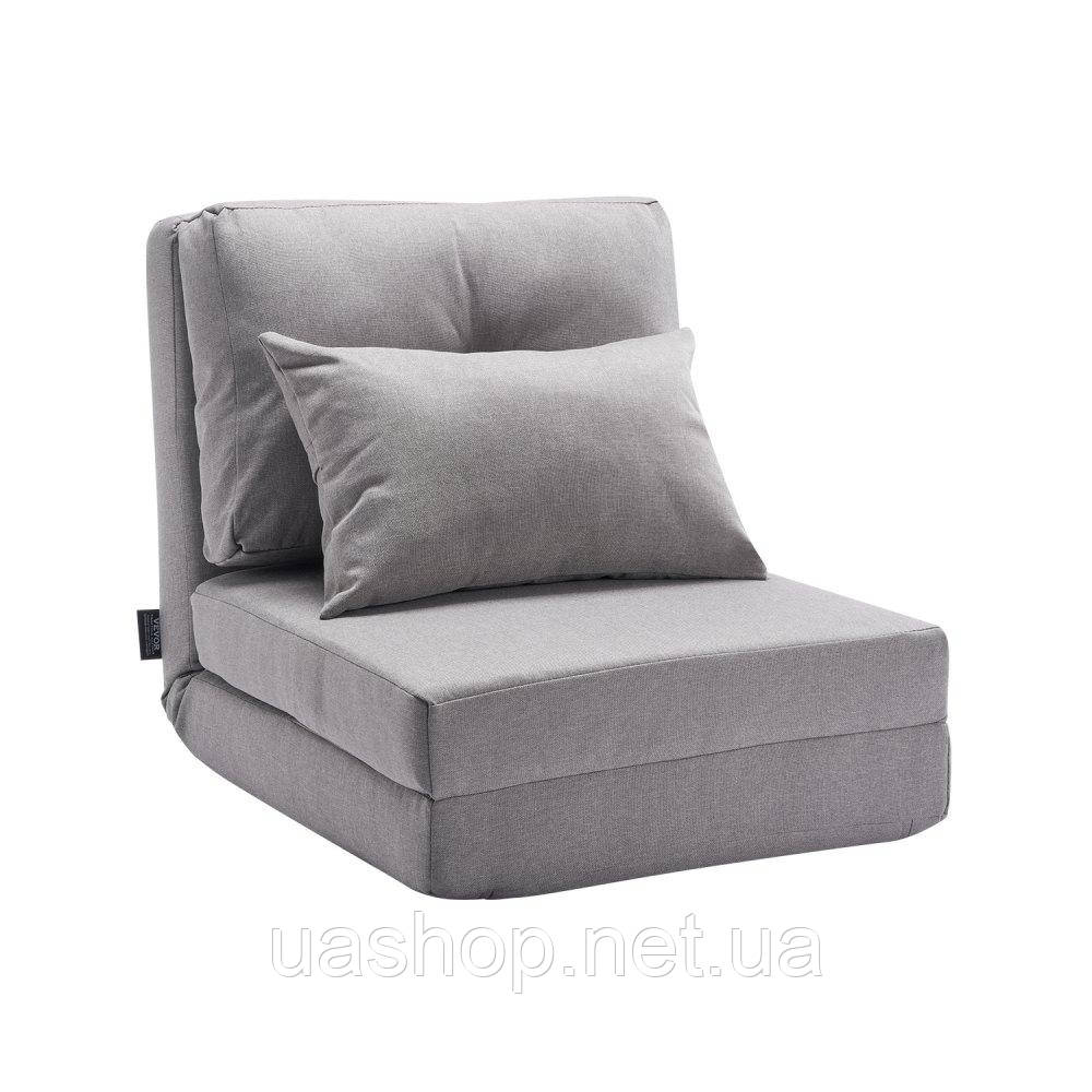 Vevor 314866 диван-ліжко підлоговий диван диван-ліжко Lazysofa з 5 положеннями регулювання сірий