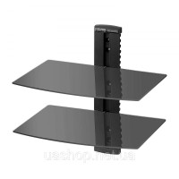 Vevor 314895 Настінне кріплення AV Media Stand Регульована полиця для проектора 2 шари чорного кольору Vevor 314895 Настінне кріплення AV Media Stand Регульована полиця для проектора 2 шари чорного кольору