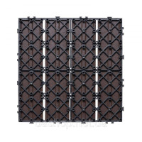 Vevor 315925 Плитка для тераси 10x Click Tiles, плитка для балкону, плитка 295x295 мм, темно-коричнева