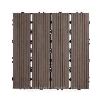 Vevor 315925 Плитка для тераси 10x Click Tiles, плитка для балкону, плитка 295x295 мм, темно-коричнева