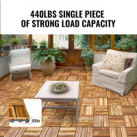 Vevor 315931 Плитка для патіо, комплект із 27 предметів, балконна плитка 30 x 30 см, водонепроникна торф'яна соснова дерев'яна Vevor 315931 Плитка для патіо, комплект із 27 предметів, балконна плитка 30 x 30 см, водонепроникна торф'яна соснова дерев'яна