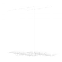Vevor 315939 Акрилові листи Plexiglass, набір із 2 пластикових листів, 610x1219 мм, товщина 3 мм, прозоре лите пластикове скло для