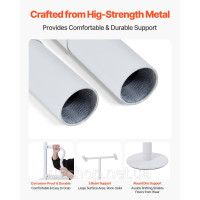Vevor 315941 Safety Bar Grab Handle Floor Ceiling 136кг Висота стелі 305см Білий Vevor 315941 Safety Bar Grab Handle Floor Ceiling 136кг Висота стелі 305см Білий