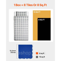 Vevor 315979 Flooring Fitting Interlocking PP Floor Tiles for Hockey 8 Pack Blue Vevor 315979 Flooring Fitting Interlocking PP Floor Tiles for Hockey 8 Pack Blue