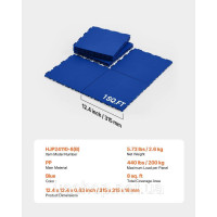 Vevor 315979 Flooring Fitting Interlocking PP Floor Tiles for Hockey 8 Pack Blue Vevor 315979 Flooring Fitting Interlocking PP Floor Tiles for Hockey 8 Pack Blue
