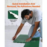 Vevor 315980 Flooring Fitting Interlocking PP Floor Tiles for Hockey 8 Pack Green Vevor 315980 Flooring Fitting Interlocking PP Floor Tiles for Hockey 8 Pack Green