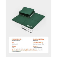 Vevor 315980 Flooring Fitting Interlocking PP Floor Tiles for Hockey 8 Pack Green Vevor 315980 Flooring Fitting Interlocking PP Floor Tiles for Hockey 8 Pack Green