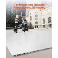 Vevor 315981 Flooring Interlocking Hockey Floor Tiles 8 Pack Grey White Vevor 315981 Flooring Interlocking Hockey Floor Tiles 8 Pack Grey White