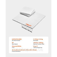Vevor 315981 Flooring Interlocking Hockey Floor Tiles 8 Pack Grey White Vevor 315981 Flooring Interlocking Hockey Floor Tiles 8 Pack Grey White