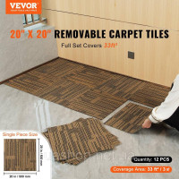 Vevor 315987 Килимова плитка, 500 x 500 мм, килим з прикріпленою підкладкою, м'яка килимова плитка з м'якою підкладкою, простий Vevor 315987 Килимова плитка, 500 x 500 мм, килим з прикріпленою підкладкою, м'яка килимова плитка з м'якою підкладкою, простий