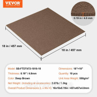 Vevor 315989 Килимова плитка, 457x457 мм, самоклеюча килимова плитка, м'яка килимова плитка з м'якою підкладкою, укладання своїми Vevor 315989 Килимова плитка, 457x457 мм, самоклеюча килимова плитка, м'яка килимова плитка з м'якою підкладкою, укладання своїми