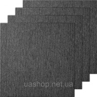 Vevor 315986 Килимова плитка, 500 x 500 x 5 мм, килим з прикріпленою підкладкою, м'яка килимова плитка з м'якою підкладкою, просте