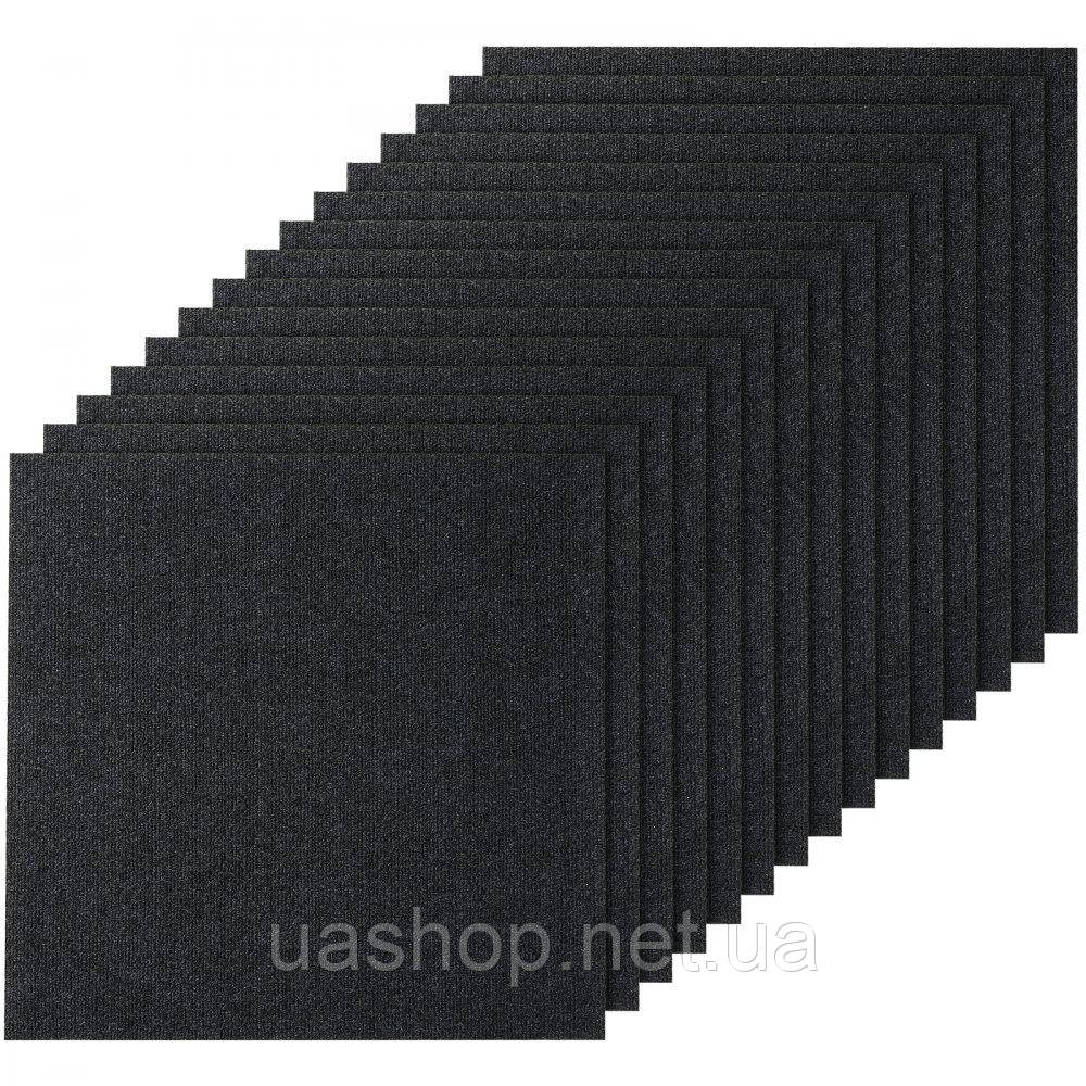 Vevor 315988 Килимова плитка, 61 x 61 см, самоклеюча килимова плитка, м'яка килимова плитка з м'якою підкладкою, укладання своїми