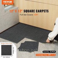 Vevor 315992 Килимова плитка, 305x305 мм, самоклеюча килимова плитка, килимова плитка з м'якою підкладкою, укладання своїми руками Vevor 315992 Килимова плитка, 305x305 мм, самоклеюча килимова плитка, килимова плитка з м'якою підкладкою, укладання своїми руками
