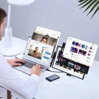 Vevor 314937 Розширений екран ноутбука HD 1080P Портативний монітор 356 мм Vevor 314937 Розширений екран ноутбука HD 1080P Портативний монітор 356 мм